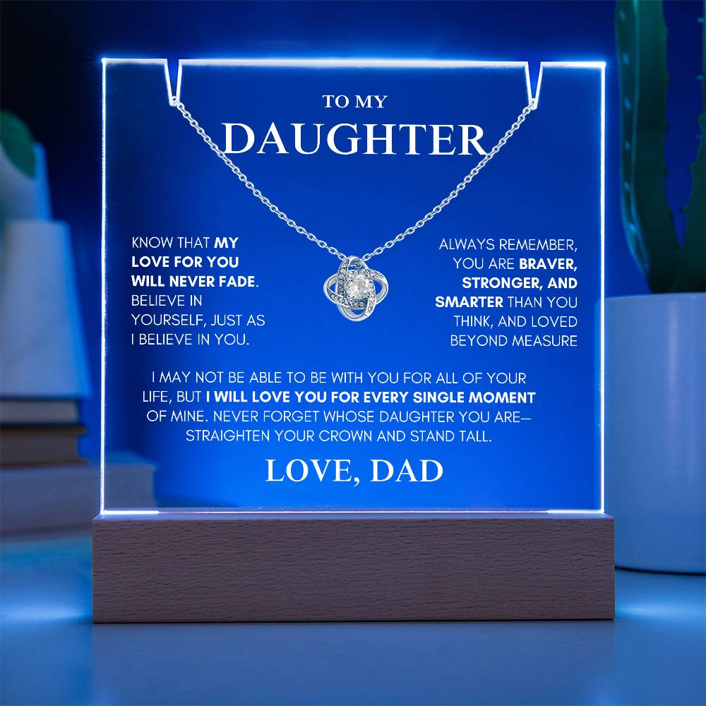 Exclusive Gift for Daughter From Dad "My Love Will Never Fade" | Keepsake Gift Set