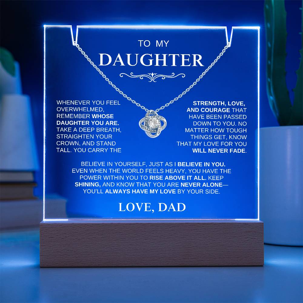 Exclusive Gift for Daughter From Dad "Stand Tall" | Keepsake Gift Set