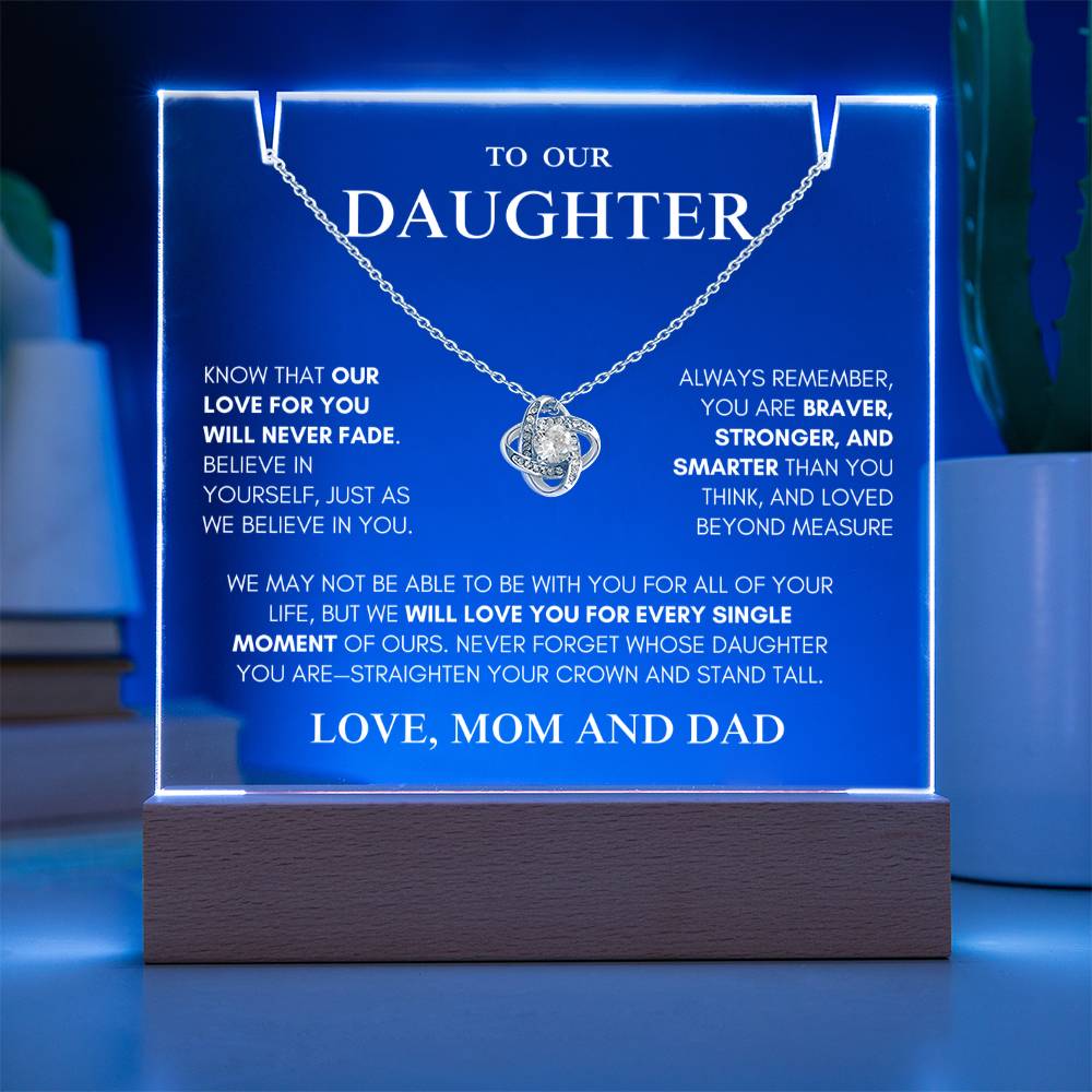 Exclusive Gift for Daughter From MOM and DAD "My Love Will Never Fade" | Keepsake Gift Set