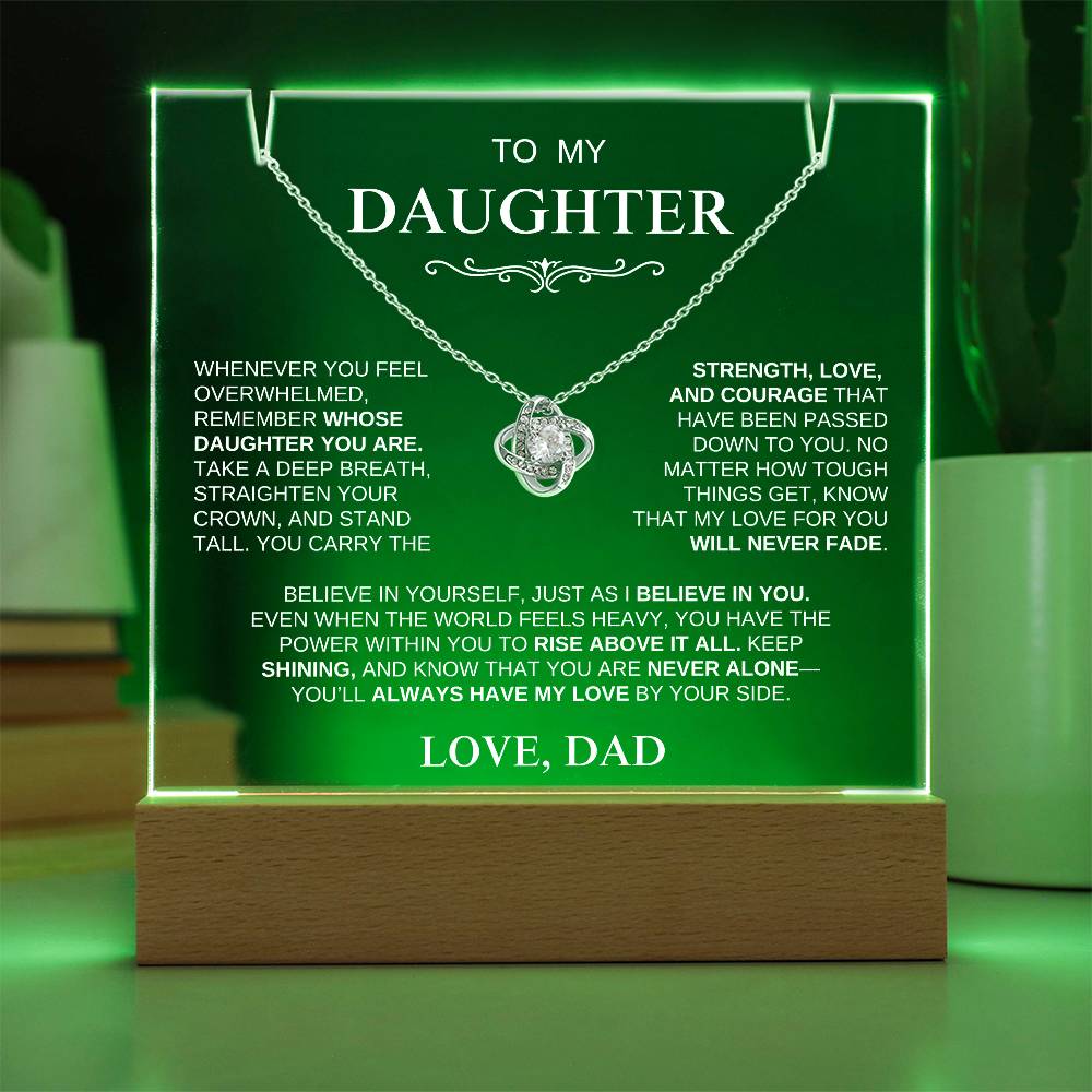 Exclusive Gift for Daughter From Dad "Stand Tall" | Keepsake Gift Set