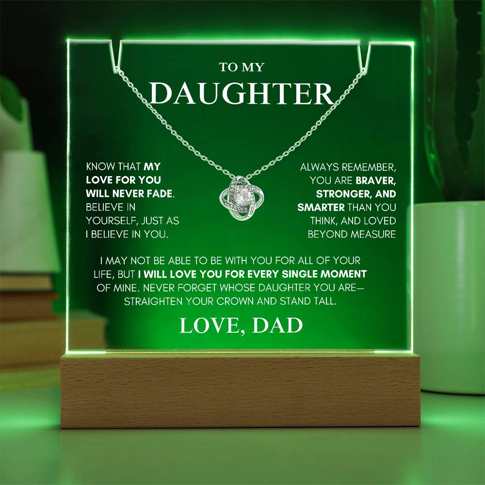 Exclusive Gift for Daughter From Dad "My Love Will Never Fade" | Keepsake Gift Set
