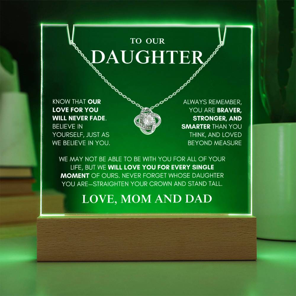 Exclusive Gift for Daughter From MOM and DAD "My Love Will Never Fade" | Keepsake Gift Set