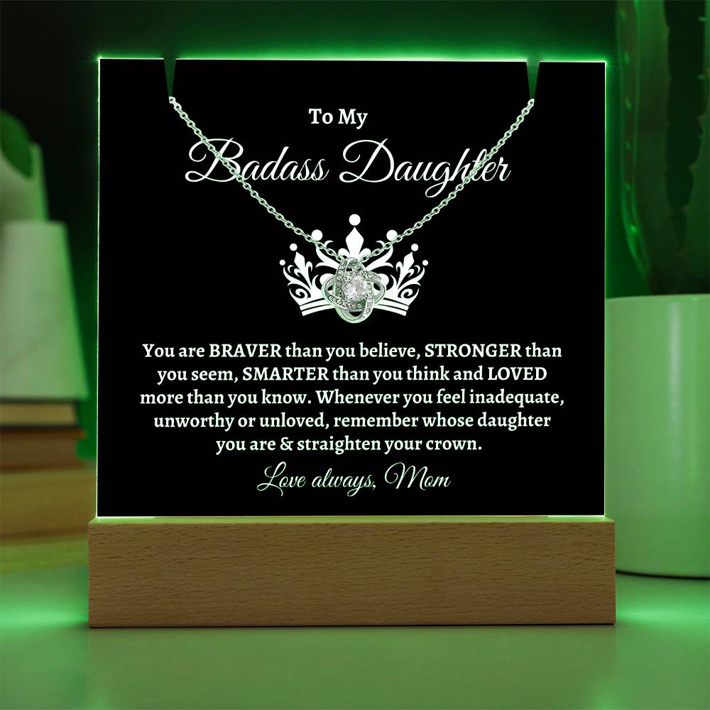 Badass Daughter | Keepsake Necklace Gift Set