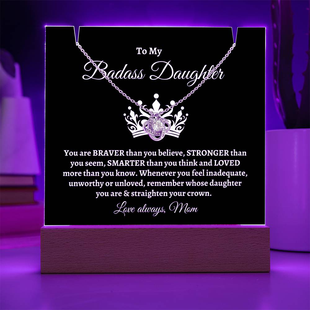 Badass Daughter | Keepsake Necklace Gift Set