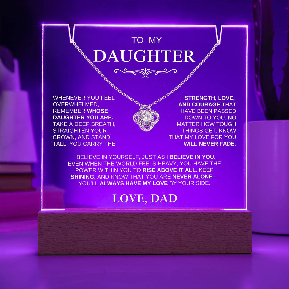 Exclusive Gift for Daughter From Dad "Stand Tall" | Keepsake Gift Set