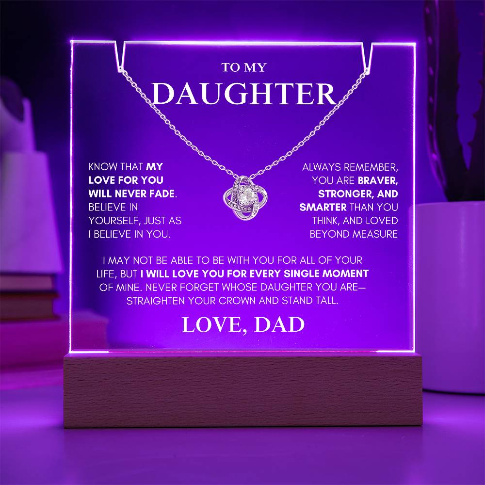 Exclusive Gift for Daughter From Dad "My Love Will Never Fade" | Keepsake Gift Set
