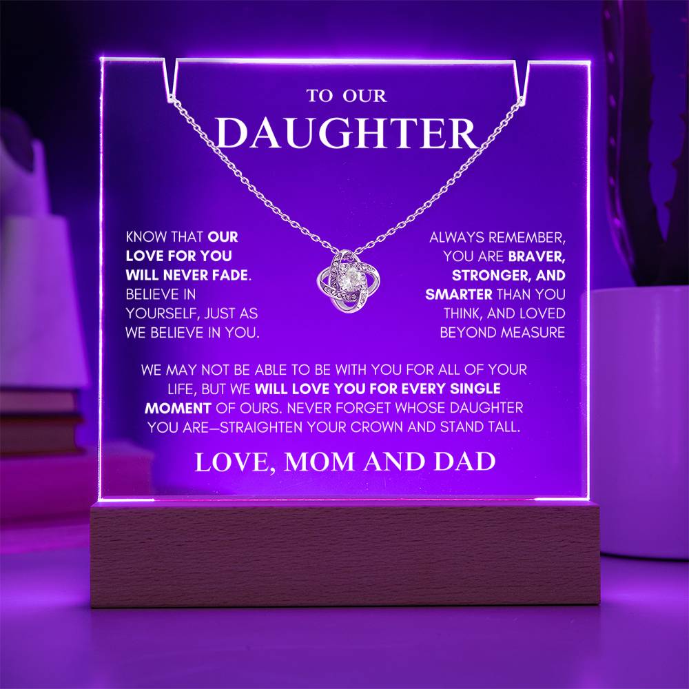 Exclusive Gift for Daughter From MOM and DAD "My Love Will Never Fade" | Keepsake Gift Set