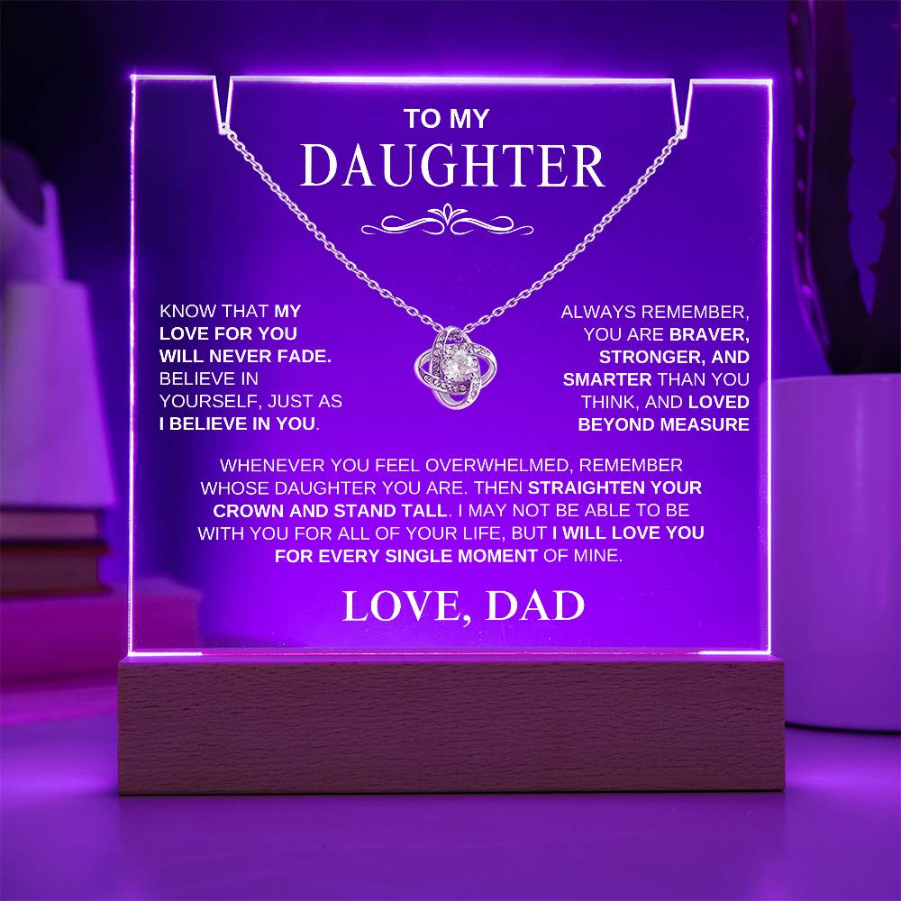 Exclusive Gift for Daughter From Dad "My Love Will Never Fade" | Keepsake Gift Set