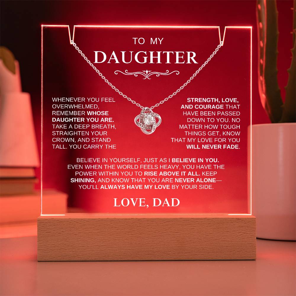 Exclusive Gift for Daughter From Dad "Stand Tall" | Keepsake Gift Set