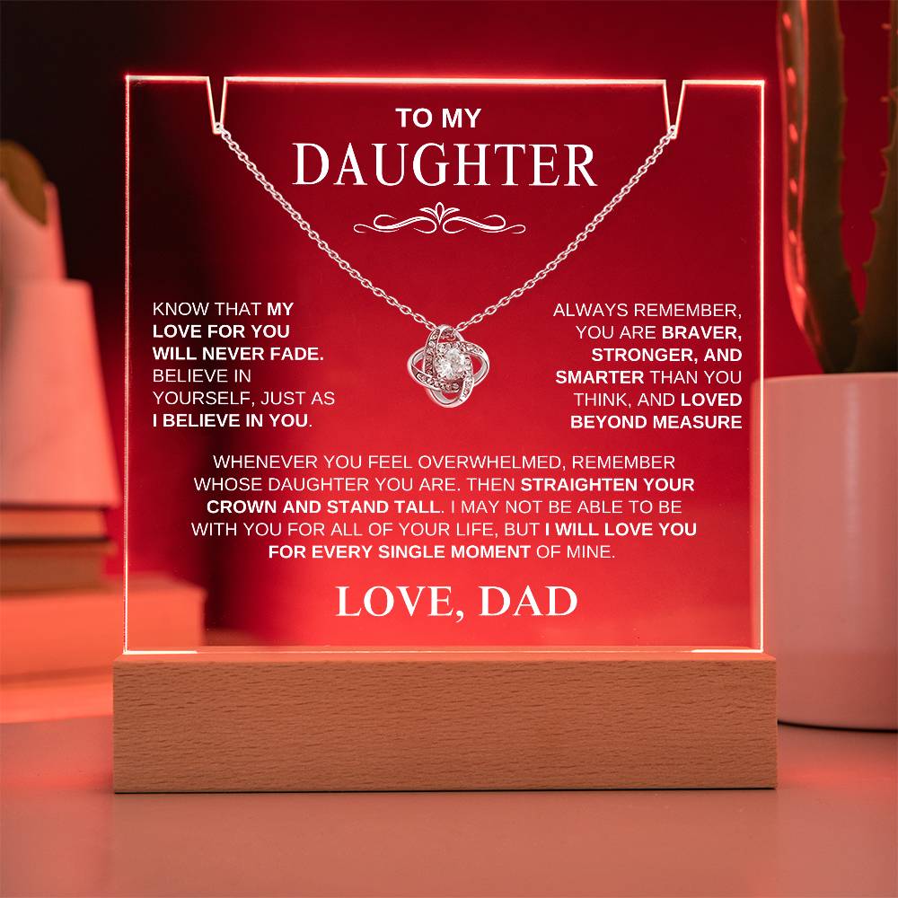 Exclusive Gift for Daughter From Dad "My Love Will Never Fade" | Keepsake Gift Set