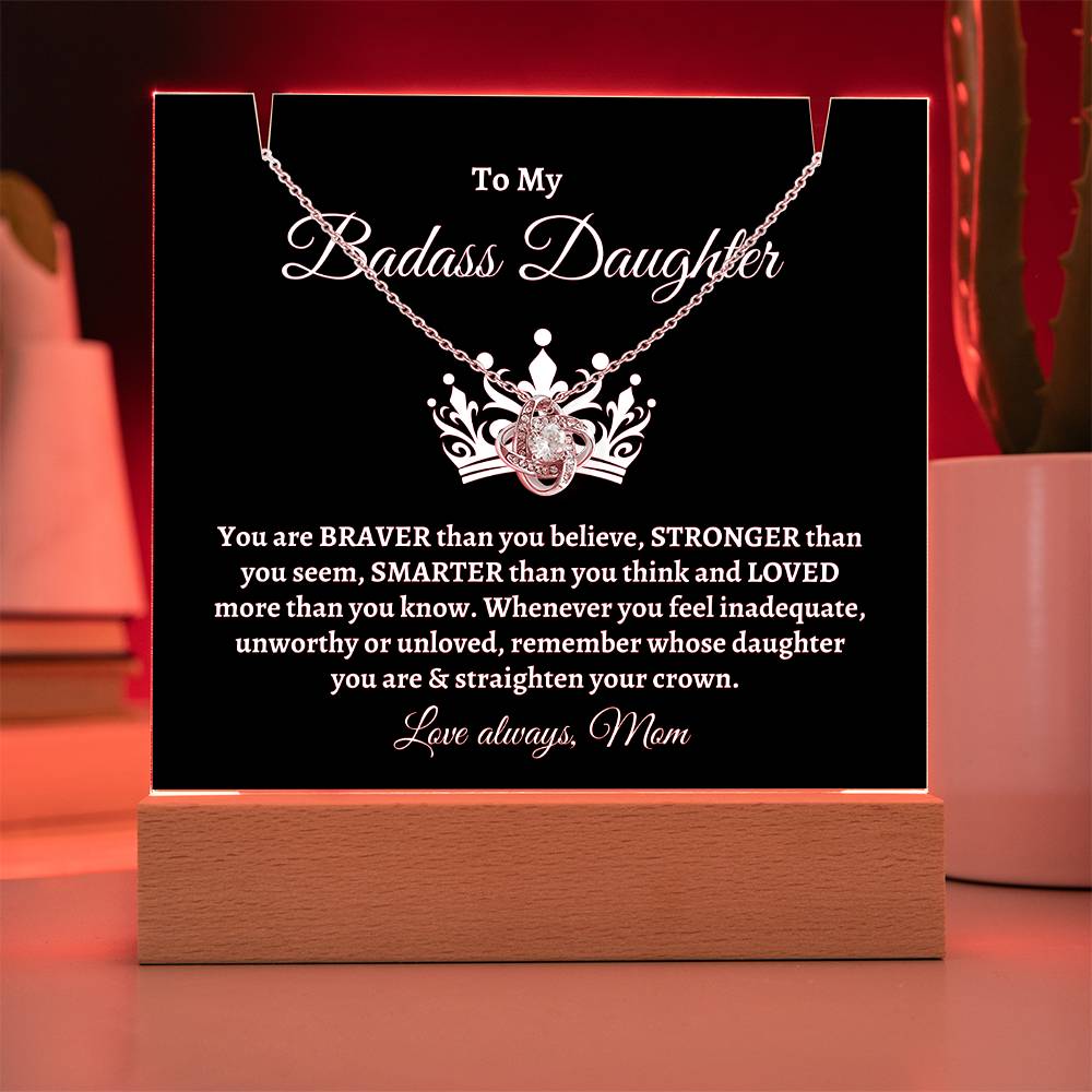 Badass Daughter | Keepsake Necklace Gift Set