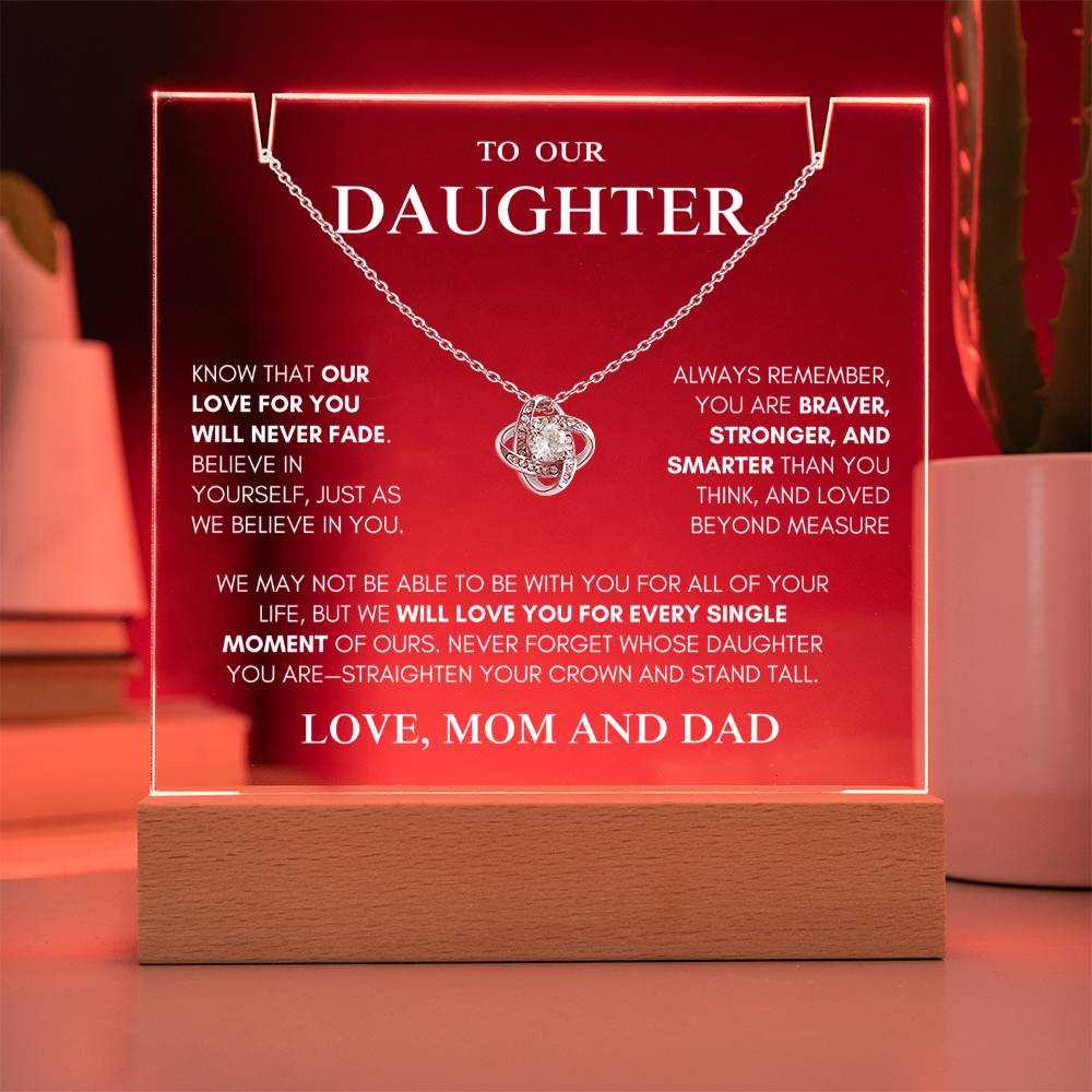 Exclusive Gift for Daughter From MOM and DAD "My Love Will Never Fade" | Keepsake Gift Set
