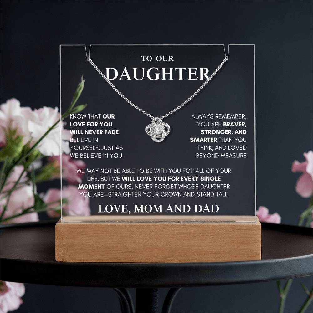 Exclusive Gift for Daughter From MOM and DAD "My Love Will Never Fade" | Keepsake Gift Set