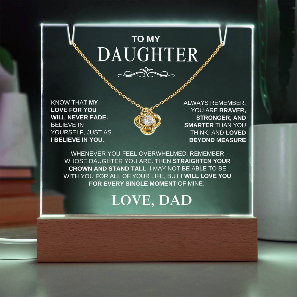 Exclusive Gift for Daughter From Dad "My Love Will Never Fade" | Keepsake Gift Set