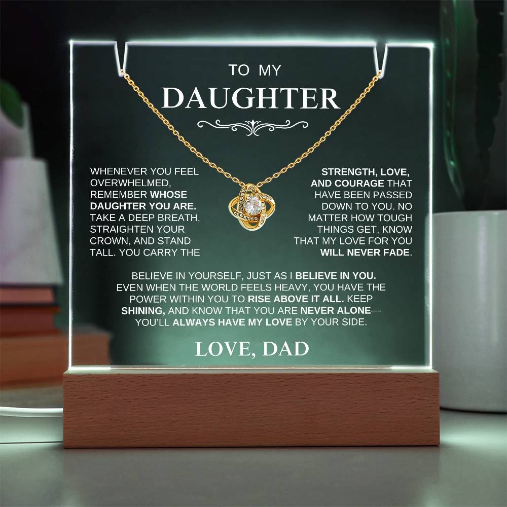 Exclusive Gift for Daughter From Dad "Stand Tall" | Keepsake Gift Set