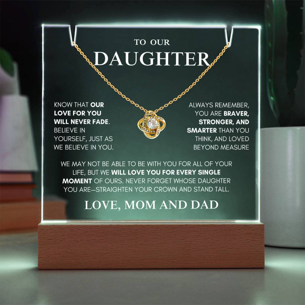 Exclusive Gift for Daughter From MOM and DAD "My Love Will Never Fade" | Keepsake Gift Set