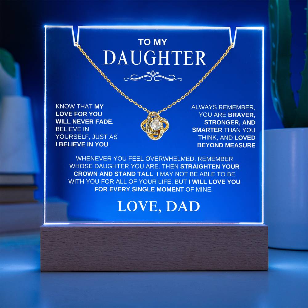 Exclusive Gift for Daughter From Dad "My Love Will Never Fade" | Keepsake Gift Set