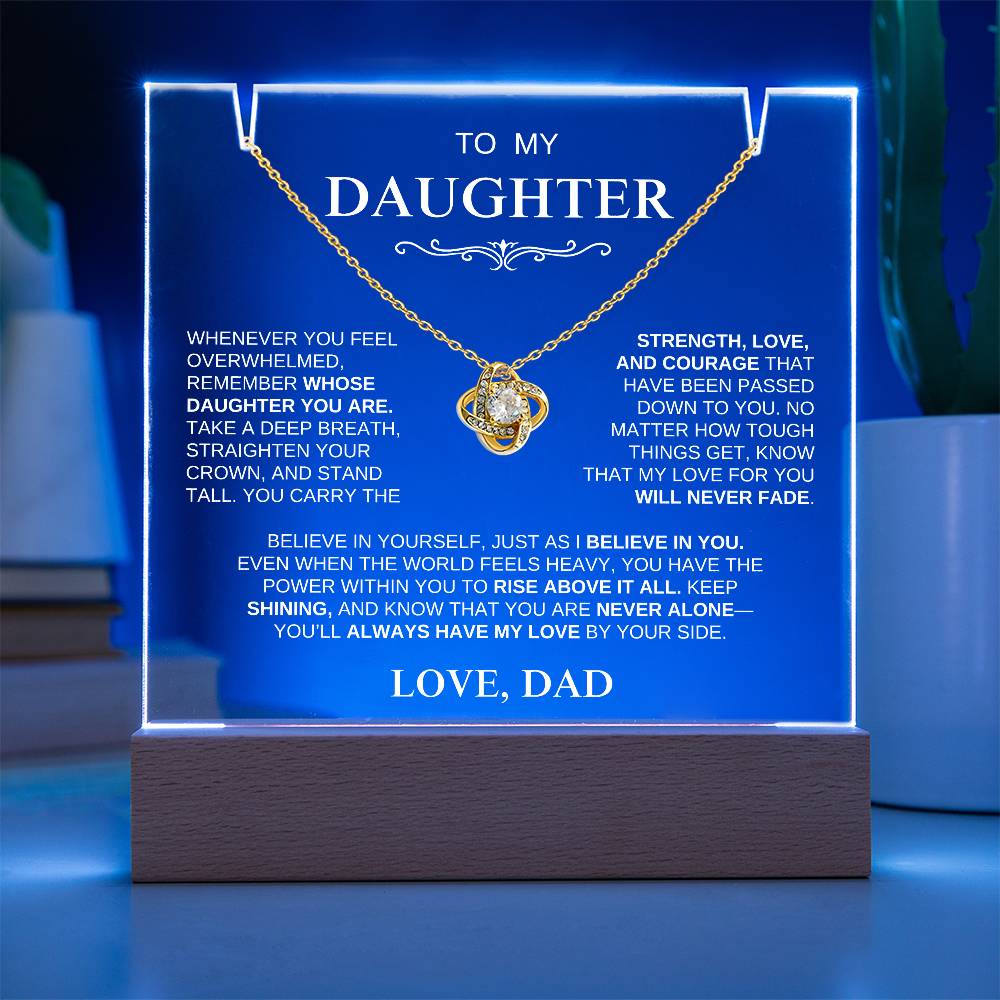 Exclusive Gift for Daughter From Dad "Stand Tall" | Keepsake Gift Set