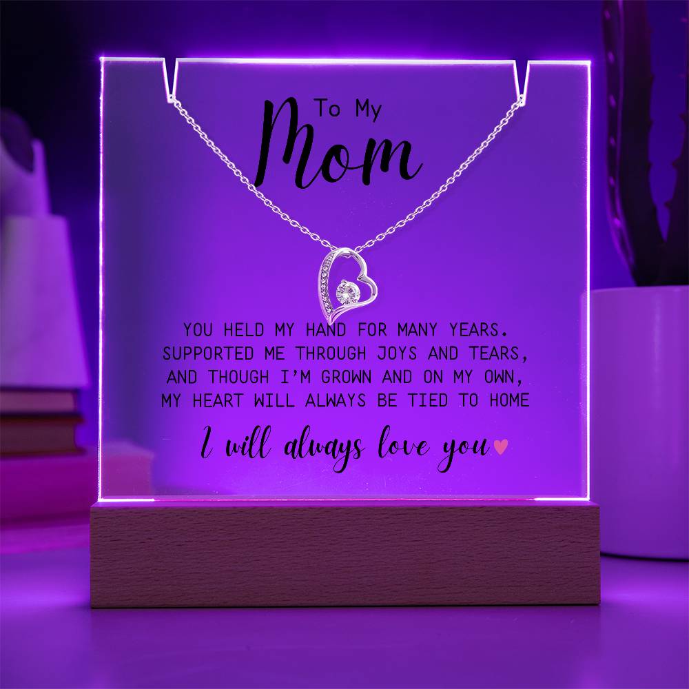 To My Mom | You Held My Hand | Forever Love Necklace