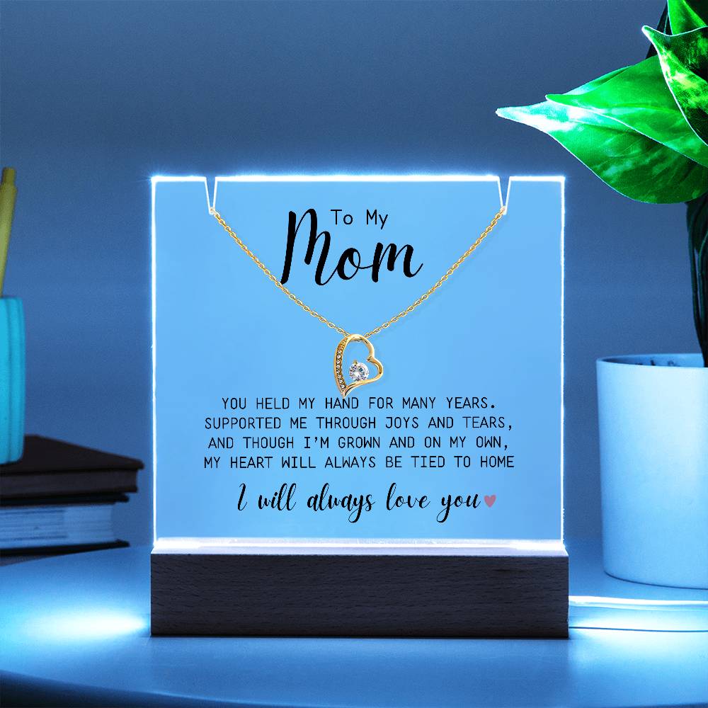 To My Mom | You Held My Hand | Forever Love Necklace