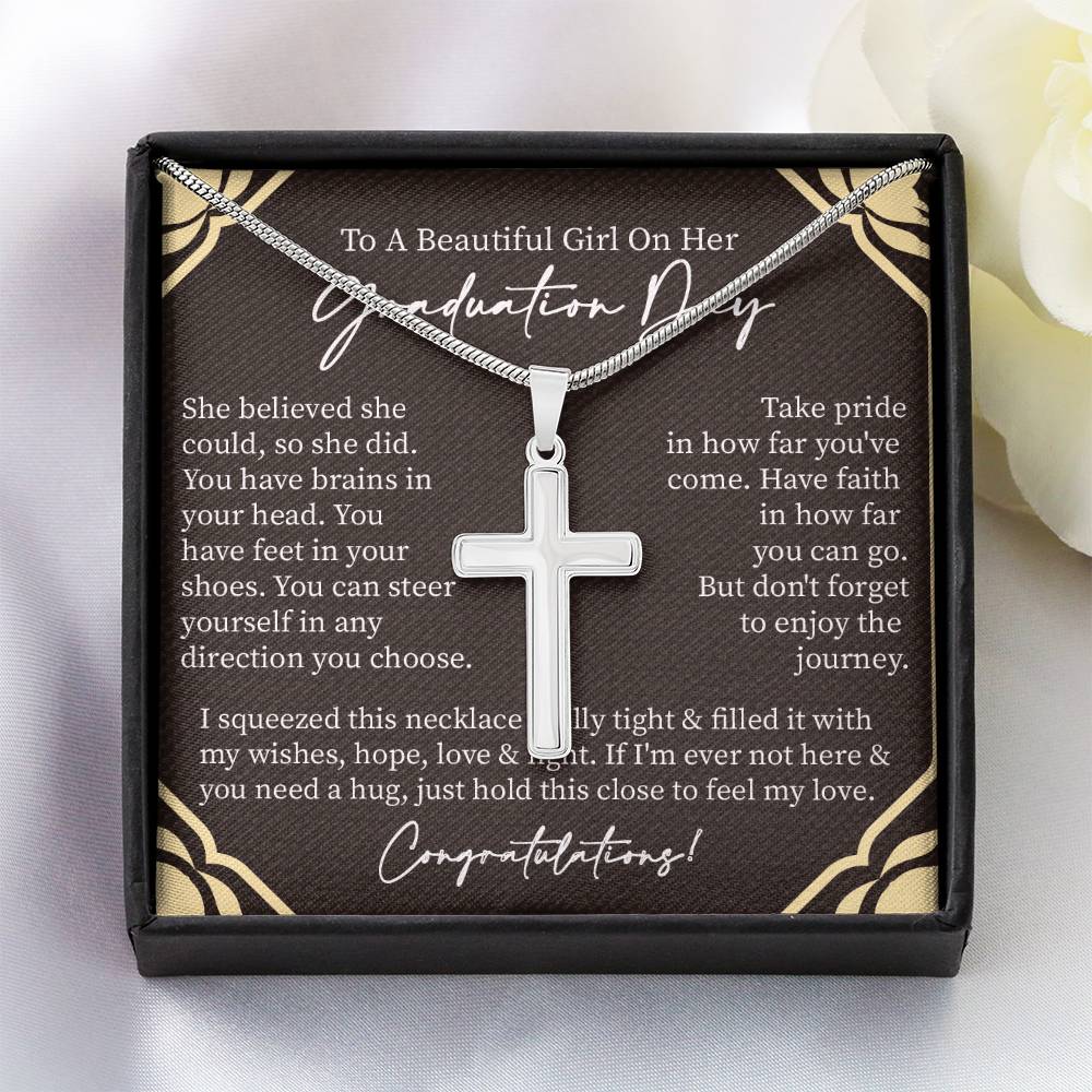 Graduate Gift for Her | Artisan Cross Neckless