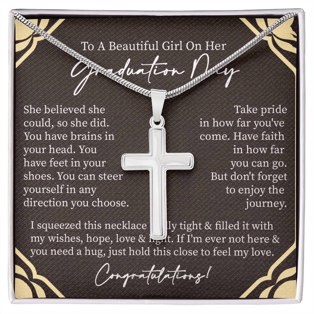 Graduate Gift for Her | Artisan Cross Neckless