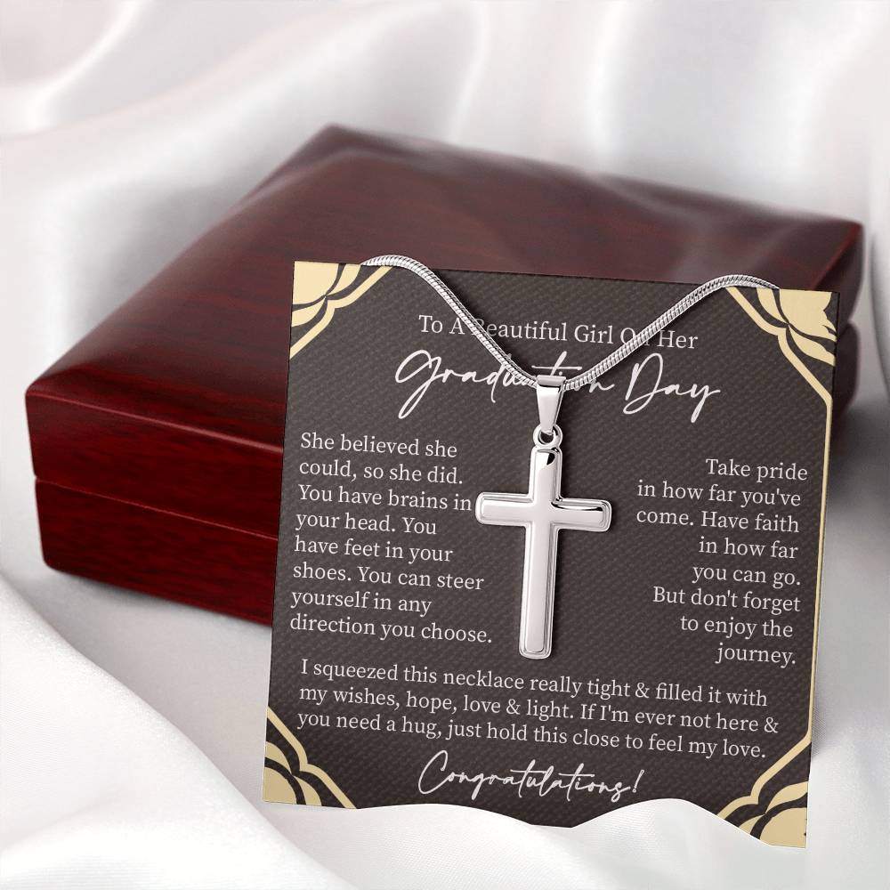 Graduate Gift for Her | Artisan Cross Neckless