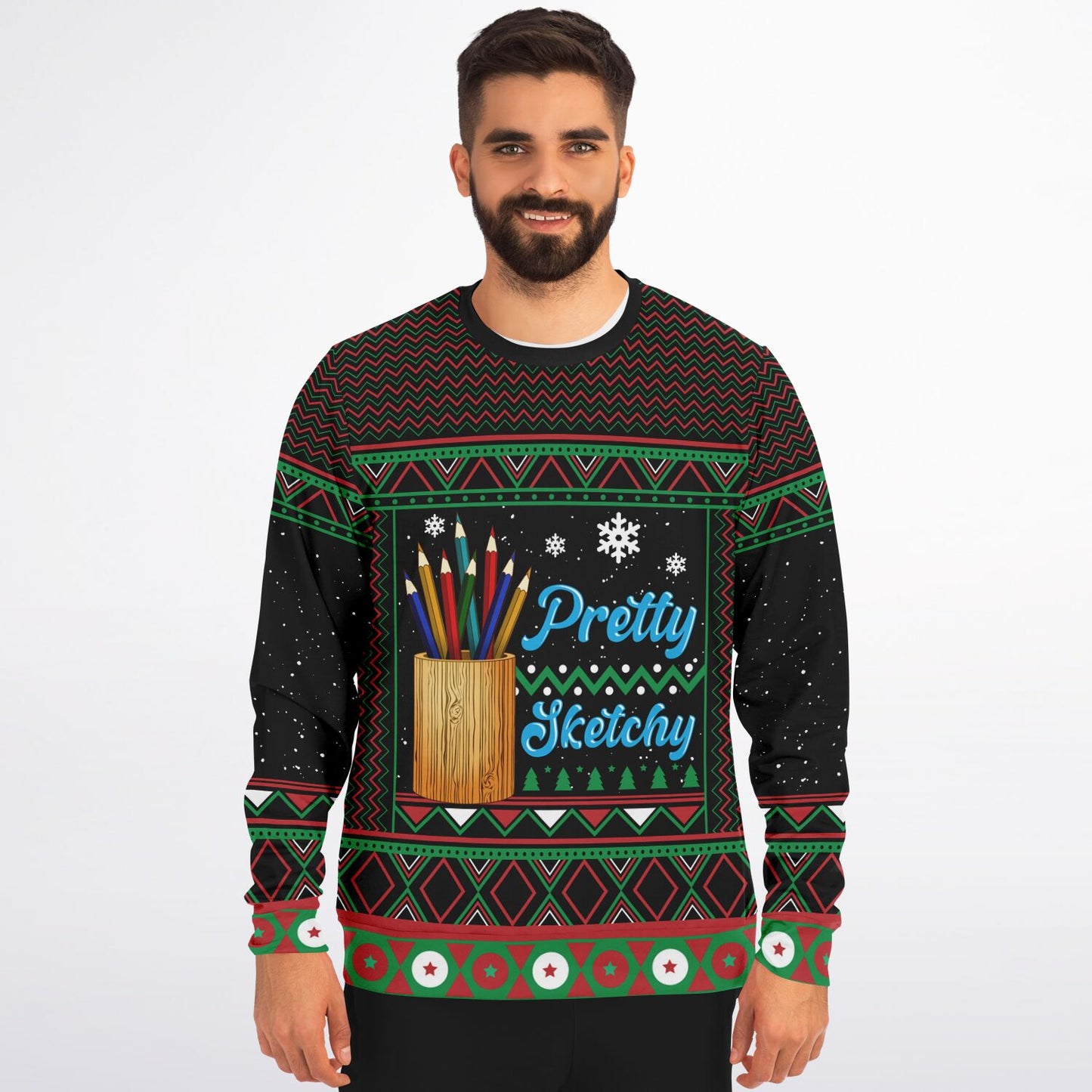 Pretty Sketchy Ugly Christmas Sweater