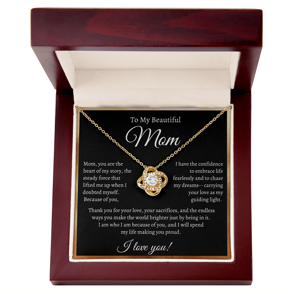 Beautiful Mom Necklace | Heart of my story - Bill and Dot's Finds