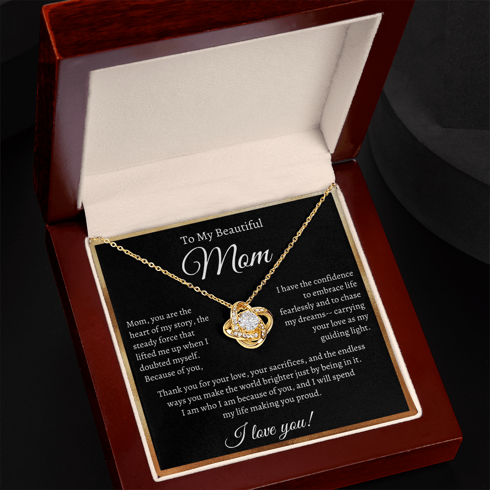 Beautiful Mom Necklace | Heart of my story - Bill and Dot's Finds