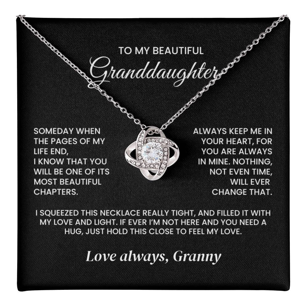Personalized Granddaughter Necklace | Pages of My Life