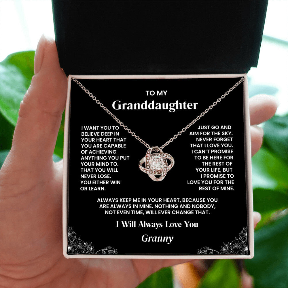 Personalized Granddaughter Necklace | Aim for the Sky
