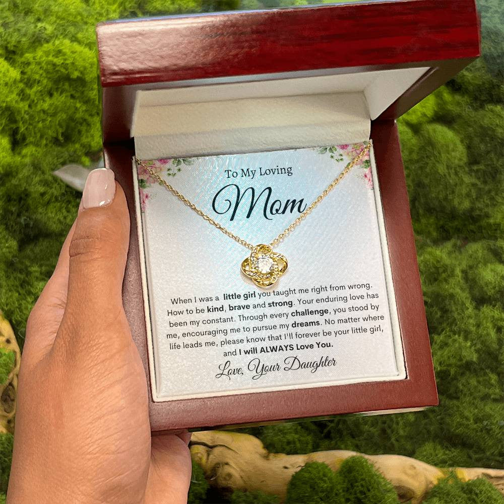 Love Knot Necklace (Yellow & White Gold Variants)