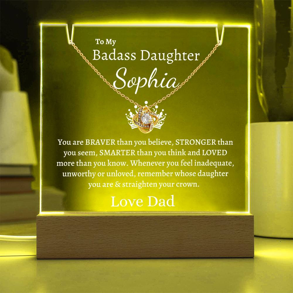 PERSONALIZED Badass Daughter | Keepsake Gift Set (W)