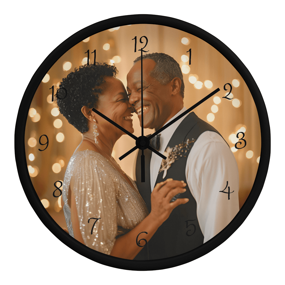 Customized Photo Wooden Frame 10" Clock - Bill and Dot's Finds