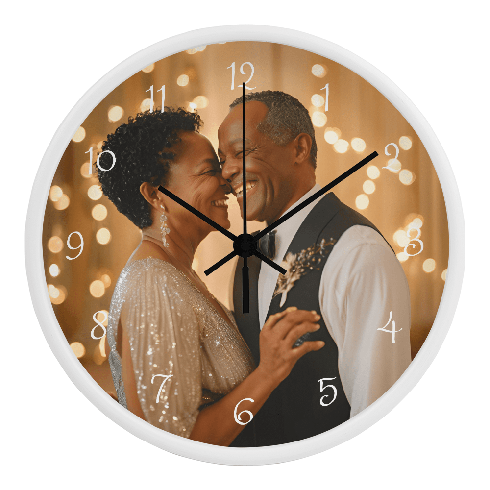 Customized Photo Wooden Frame 10" Clock - Bill and Dot's Finds