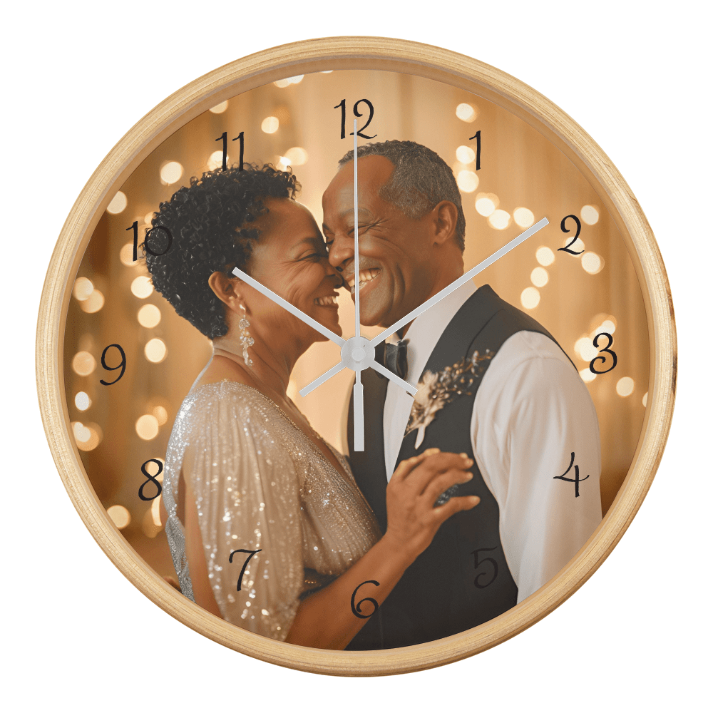 Customized Photo Wooden Frame 10" Clock - Bill and Dot's Finds