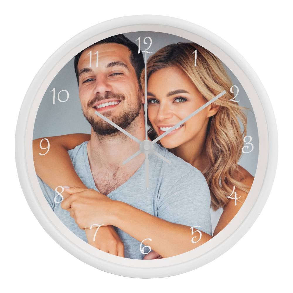 Customized Photo Wooden Frame 10" Clock - Bill and Dot's Finds