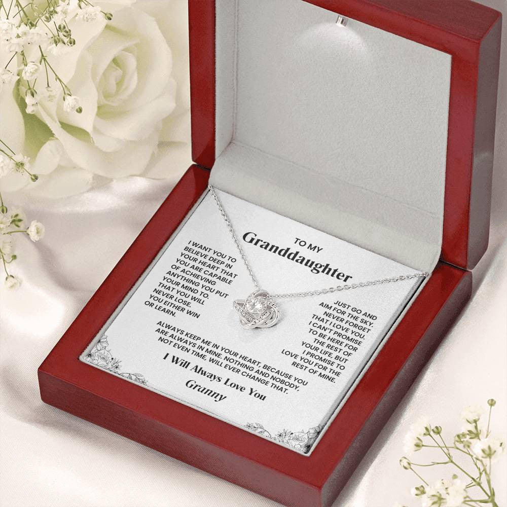 Personalized Granddaughter Necklace | Aim for the Sky