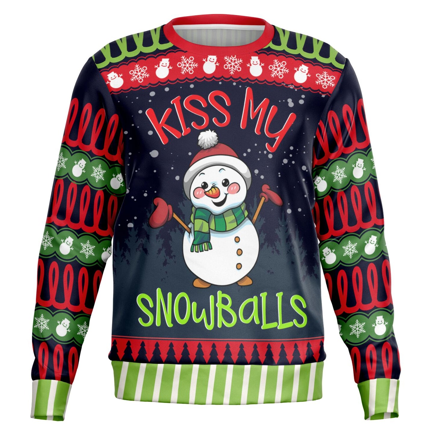 Kiss My Snowballs Snowman Sweatshirt
