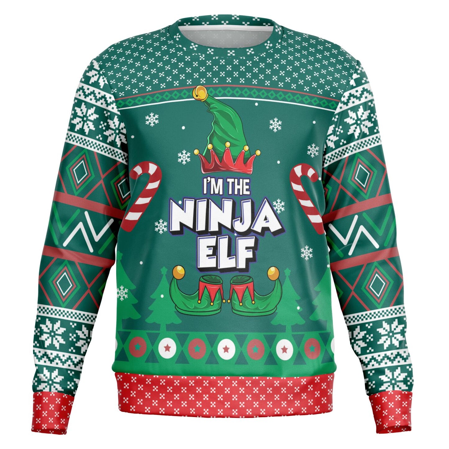 Ninja Elf Ugly Christmas Sweater