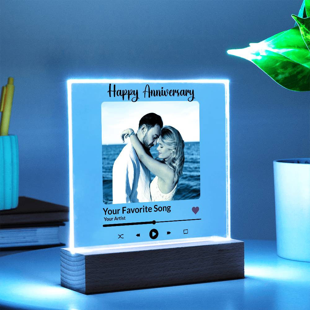 Love Song LED Keepsake Plaque - Personalized