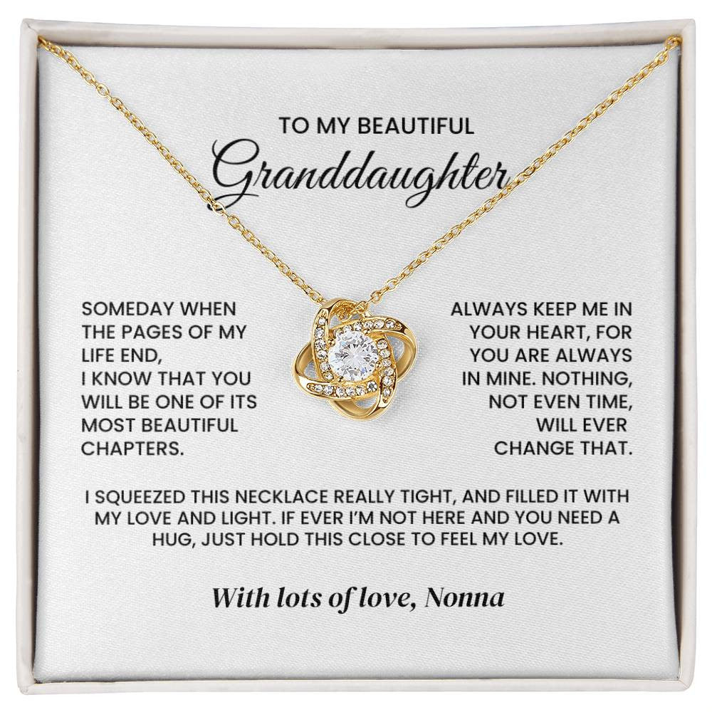 Personalized Granddaughter Necklace | Pages of My Life
