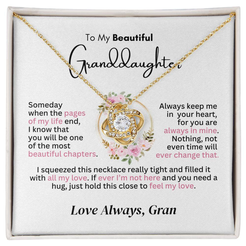 Personalized Granddaughter Necklace | Beautiful Chapter