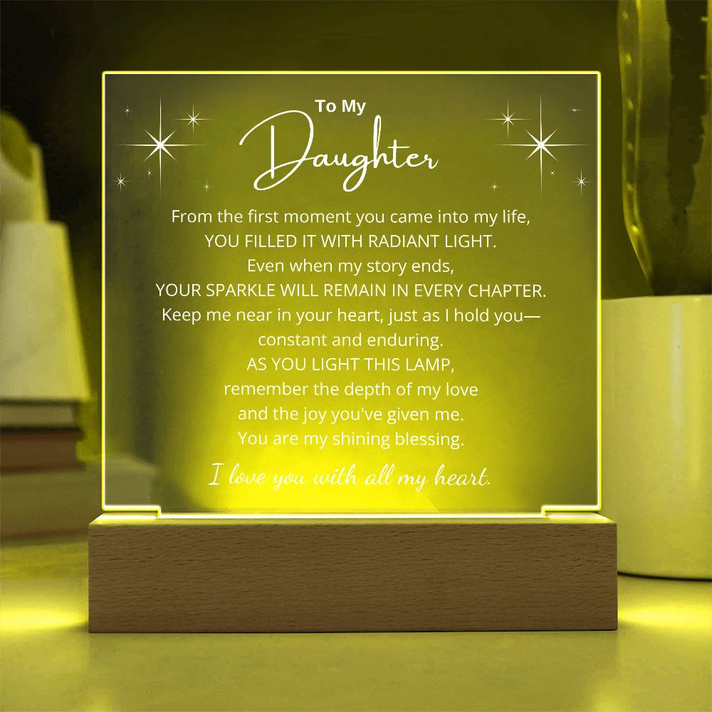Radiant Love LED Plaque for Daughter