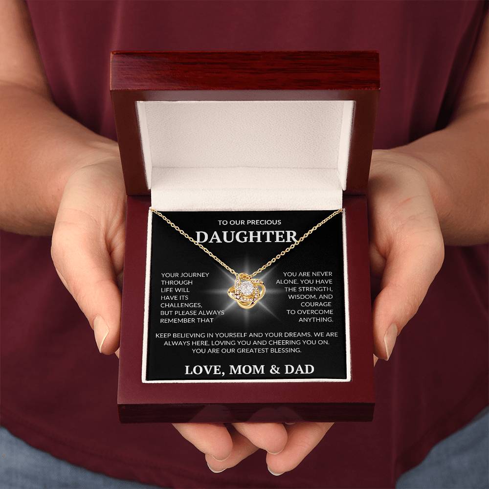 Daughter's Love Knot Necklace