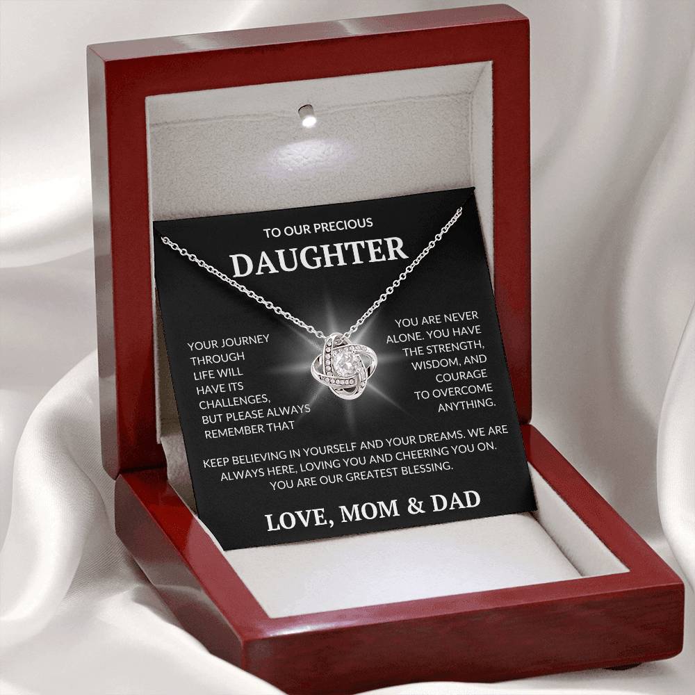 Daughter's Love Knot Necklace
