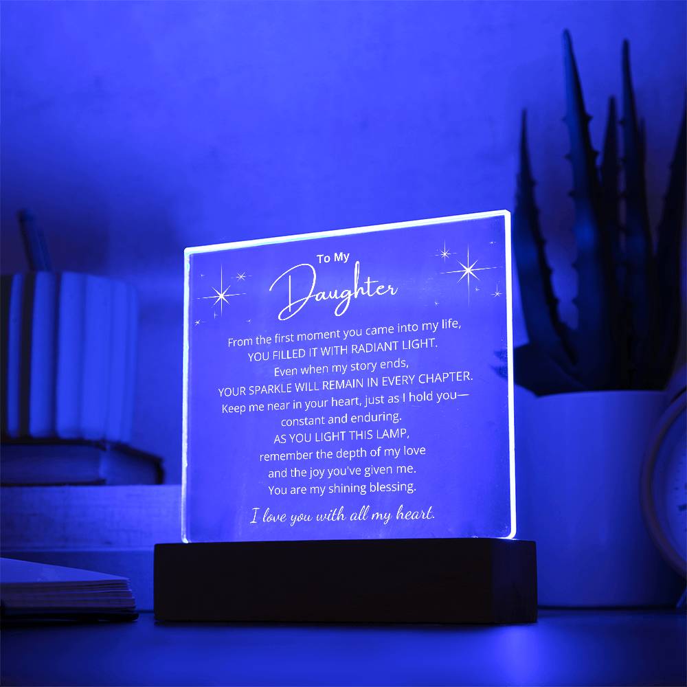 Radiant Love LED Plaque for Daughter