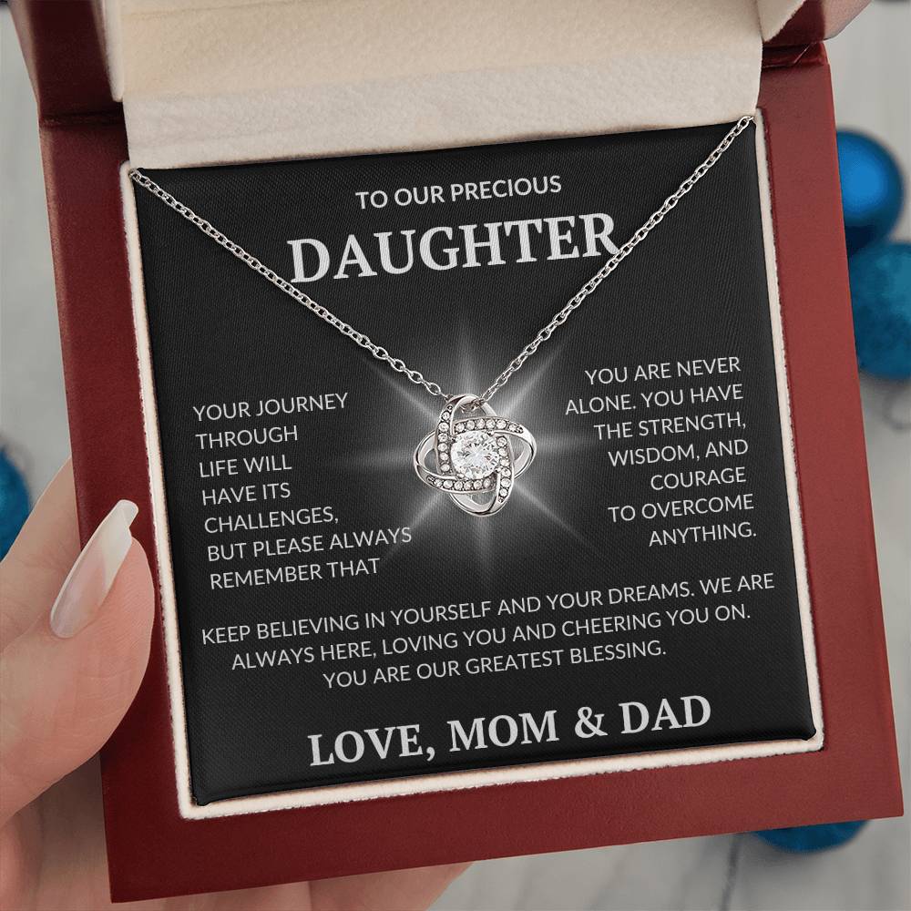 Daughter's Love Knot Necklace