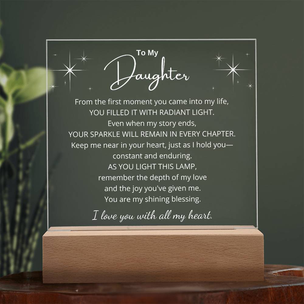 Radiant Love LED Plaque for Daughter